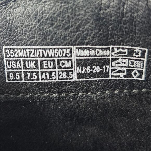 Vionic Ankle Boot Sneakers Women's Size 9.5 Black Mitzi Suede Comfort Strappy - Picture 11 of 13